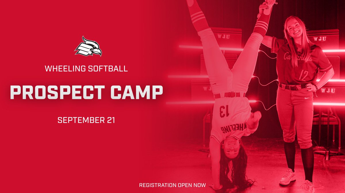 Registration is OPEN for Camp! Train with our team and see what it's like to be part of the Cardinal family. 

We want YOU there!

📅 September 21, 2025
📍   Highlands Sports Complex
🔗 Register: wheelingsoftball.totalcamps.com

#RollCards #WUSB