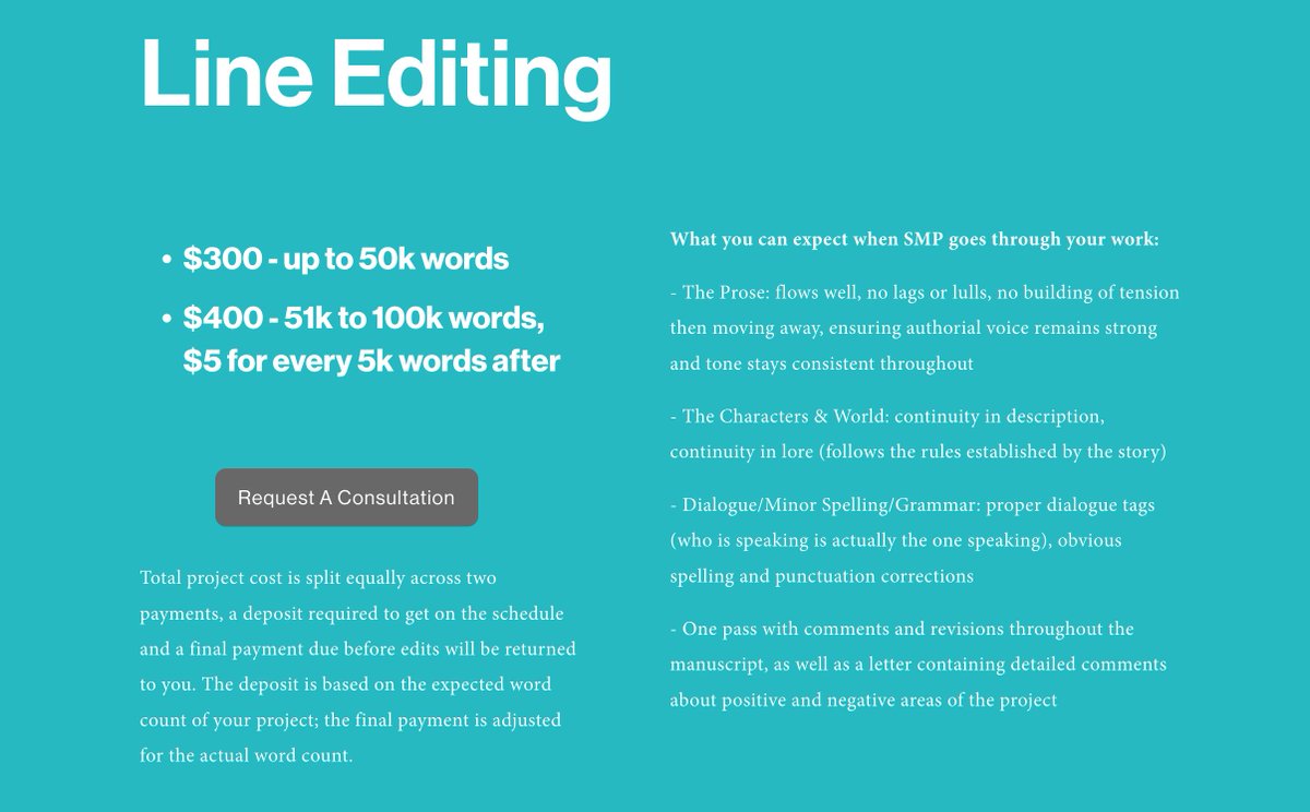 Updated my menu, including new rates as well as more upfront information for what you can expect when you work with me on your project. Please click the link below to check it out and request a consultation for line editing on you next project

#writerslift 
#writerscommunity