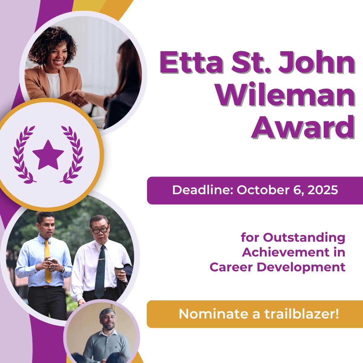 Who will you nominate? 🏆

The Call for Nominations for the Etta St. John Wileman Award is still open!

Nominations are open until October 6, 2025.
Submit your nomination: bit.ly/4eEsQAZ