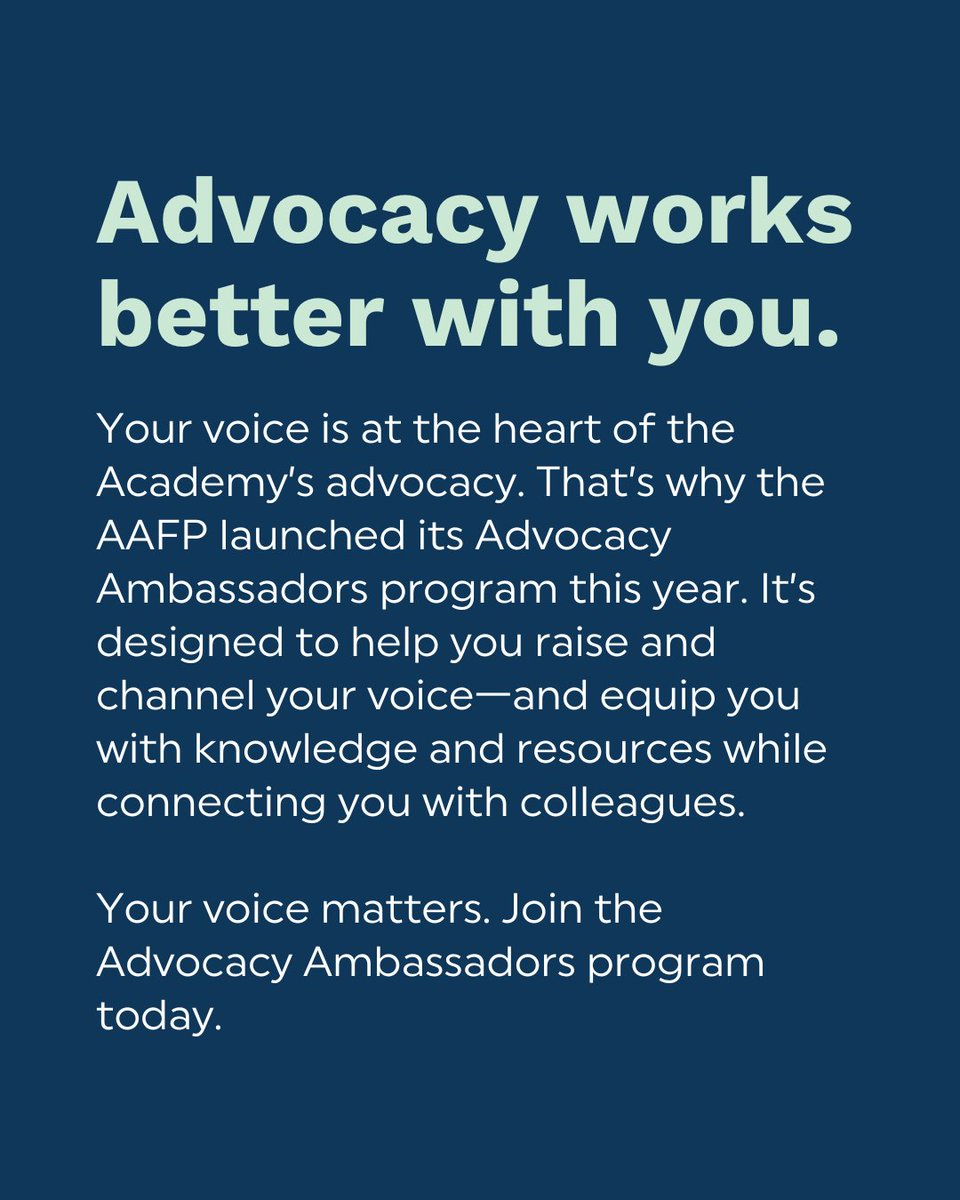 Your voice is the heart of our advocacy. Join the Advocacy Ambassadors Program to share your stories with lawmakers and shape the future of health care ➡️ bit.ly/40vou9F