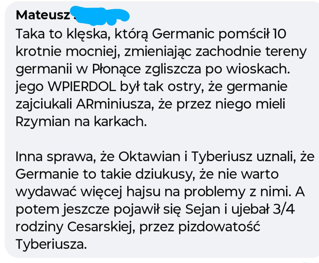 Jedna z lepszych analiz skutków rzezi w Lesie Teutoburskim, jakie widziałem👇