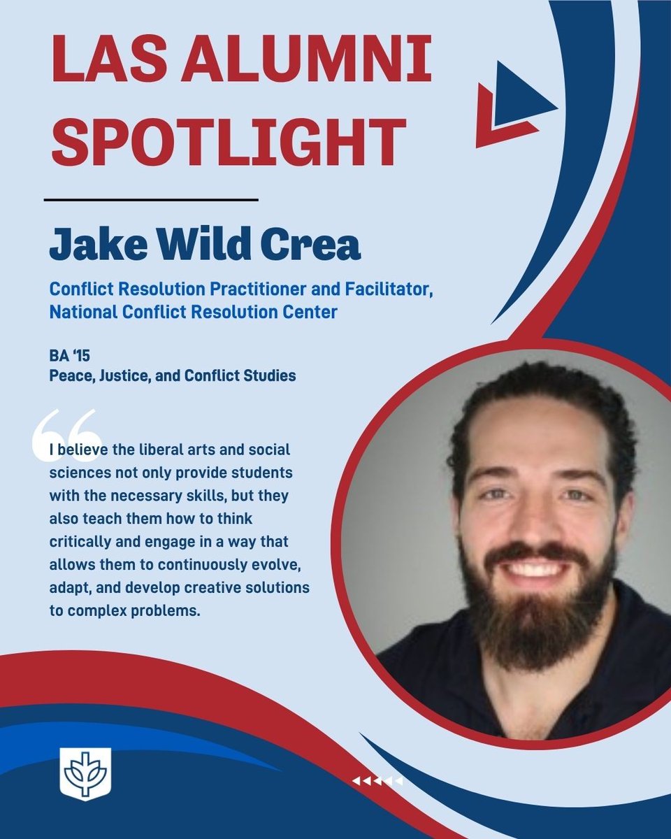 Learn about Jake Wild Crea in our newest LAS Alumni Spotlight! With a Peace, Justice, and Conflict Studies degree, Jake has built a meaningful career as a conflict resolution practitioner, facilitator, and educator, helping others navigate challenges with empathy and insight.
