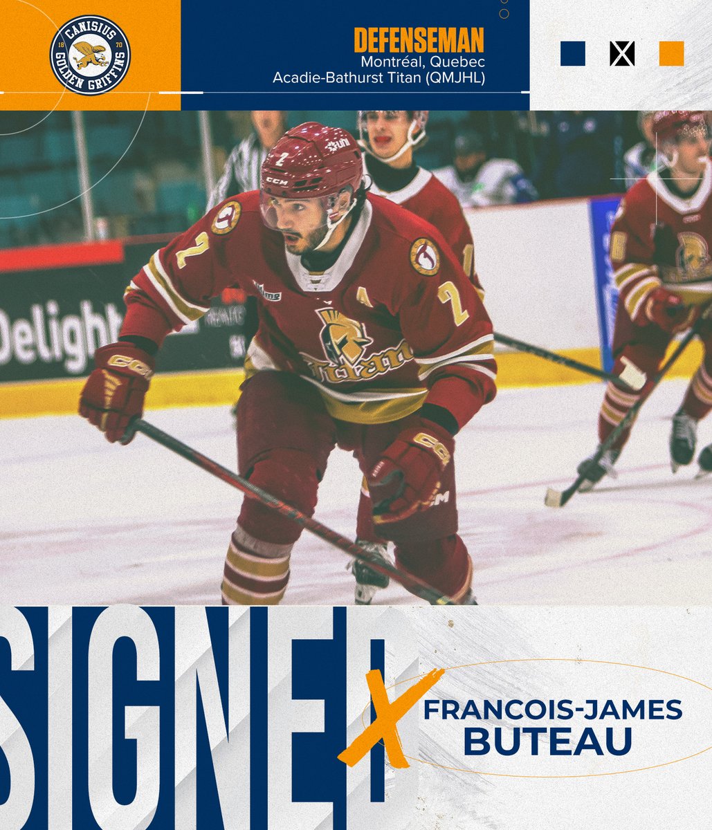 Welcoming our latest addition to the blueline, veteran defenseman Francois James Buteau!

#Griffs