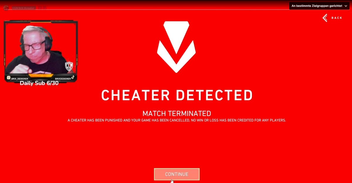 Montag : Cheater Detected ✅
Dienstag : Cheater Detected ✅

Dann schauen wir mal was heute , Mittwoch , so Passiert 😂🤣😂🫣 #cheater #Valorant #ichbinamfuttern