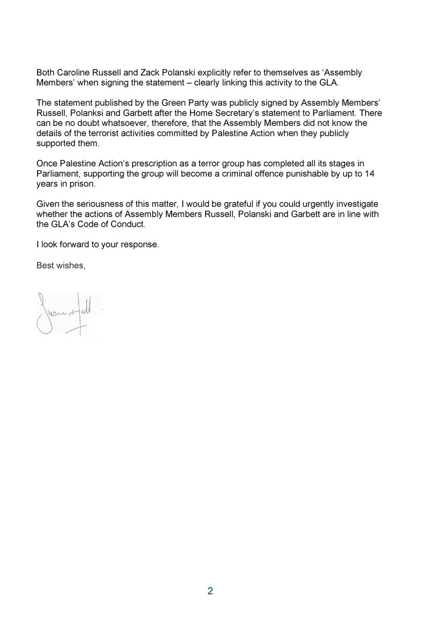 Green Party AMs said they ‘stand in solidarity with Palestine Action’, despite £7 million worth of damage caused to a military base. 

Following the group being prescribed as a terror organisation, @councillorsuzie has requested an urgent investigation and asked the AMs whether