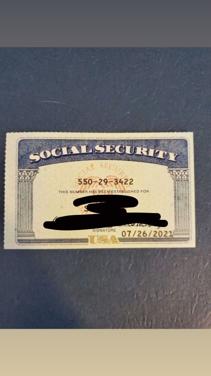 ToenailVance's tweet photo. 19 follower SSN reveal https://t.co/0gE0Unv89S