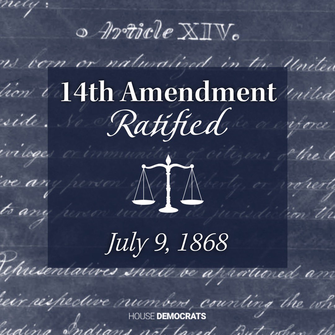 Congressman Troy A. Carter (@reptroycarter) on Twitter photo It’s been 157 years since the #14thAmendment was ratified, granting citizenship to Black Americans, establishing #DueProcess, and extending the Bill of Rights to the states. As we reflect on this historic amendment and continue the fight to protect the birthright citizenship it It’s been 157 years since the #14thAmendment was ratified, granting citizenship to Black Americans, establishing #DueProcess, and extending the Bill of Rights to the states. As we reflect on this historic amendment and continue the fight to protect the birthright citizenship it