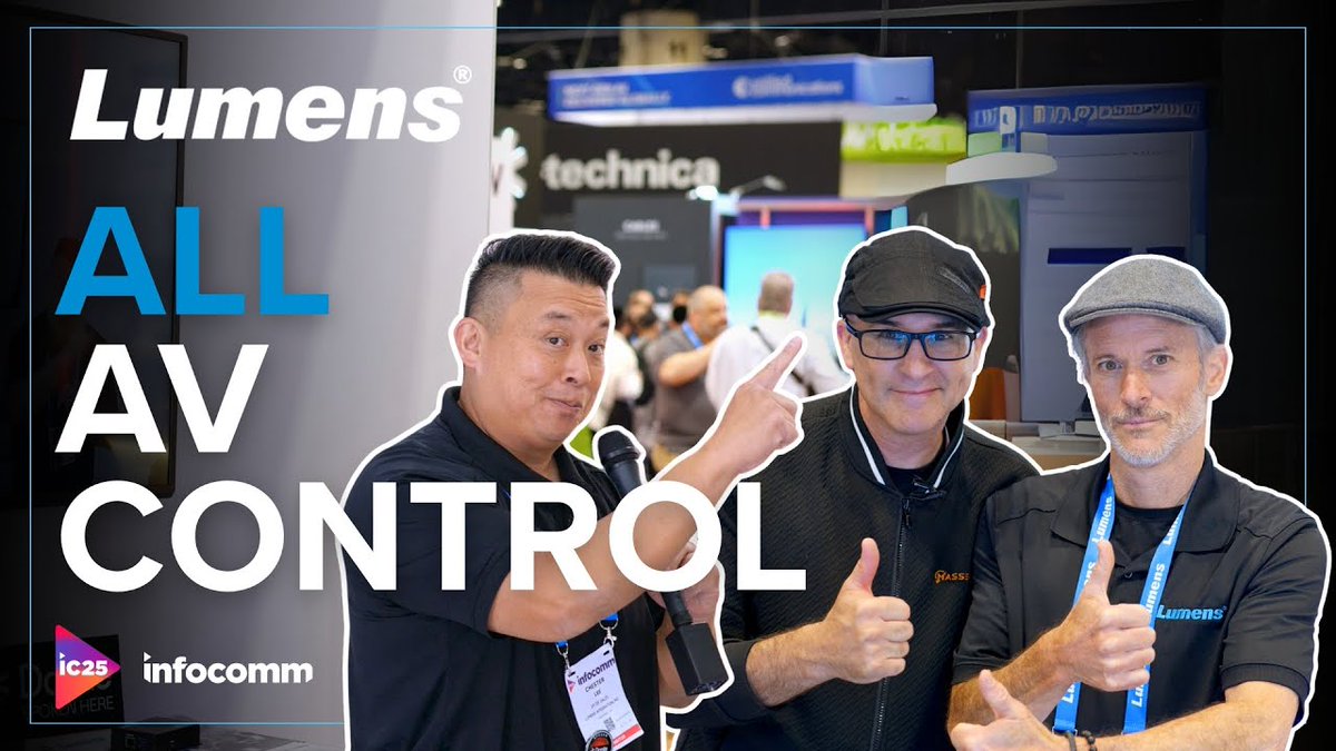 Discover Lumens’ advanced solutions with <a href="/Chester/">Chester</a> Lee <a href="/Rick/">Rick Heitzmann</a> Puleo!
At the InfoComm show, we introduced our advanced solutions, including: #BYOM solution, CamConnect Pro #ZoneMode, OIP-N40E encoder with #Dante. 
Watch now: lnkd.in/gWN3k5yG
Thanks to @Massepoint Digital!