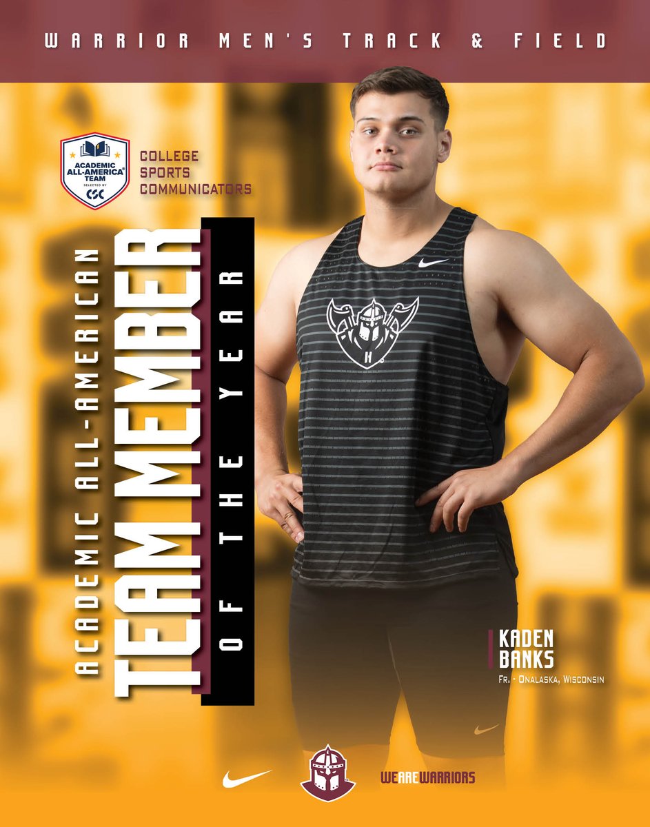 𝗔𝗰𝗮𝗱𝗲𝗺𝗶𝗰 𝗔𝗹𝗹-𝗔𝗺𝗲𝗿𝗶𝗰𝗮 𝗧𝗲𝗮𝗺 𝗠𝗲𝗺𝗯𝗲𝗿 𝗼𝗳 𝘁𝗵𝗲 𝗬𝗲𝗮𝗿🏅

Across more than 500 institutions around the country, <a href="/IHCCrunning/">Indian Hills XC/TF</a>'s Kaden Banks has been named the <a href="/CollSportsComm/">College Sports Communicators</a> Academic All-America® Team Member of the Year!

🗞️indianhillsathletics.com/sports/mtrack/…