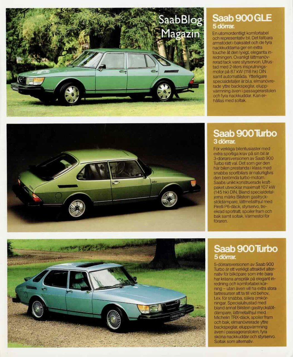 Saab, the 1979 product range, part 2 ♥️ #Saab