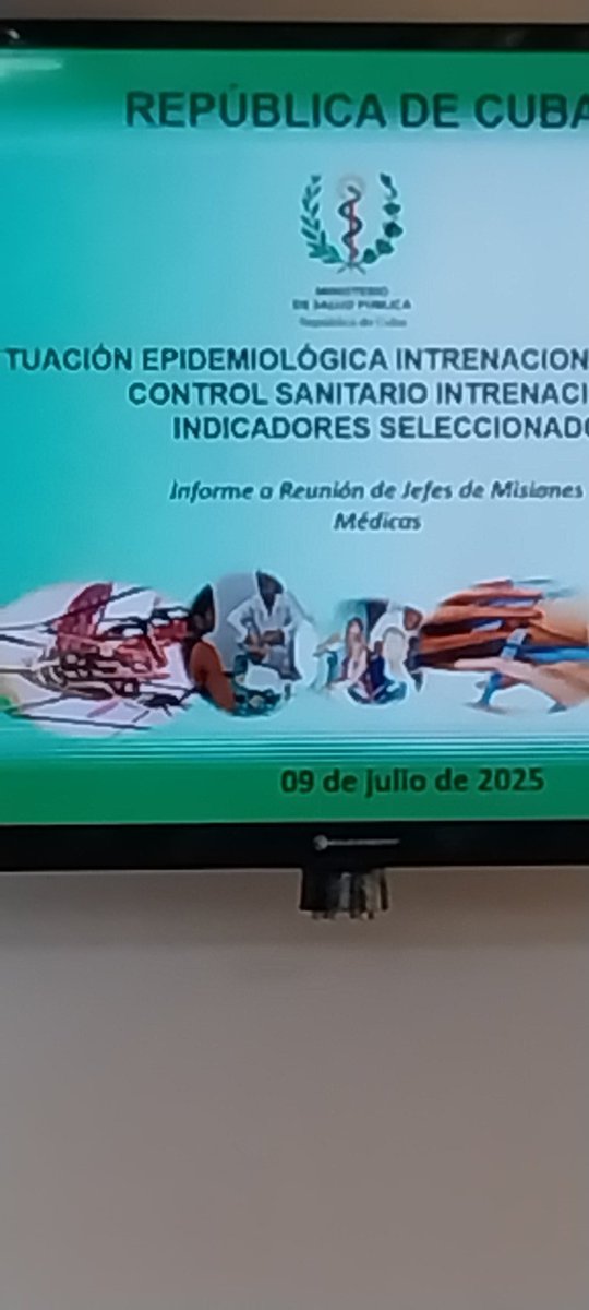 Con la Dirección de la Viceministra Carilda Peña Garcia da inicio el tema relacionado con el Control Sanitario Internacional vital para la protección de los colaboradores y de nuestro Pueblo  durante la XXIII Reunión de Jefes de Brigadas Médicas en el Exterior #BMCGuineaBissau