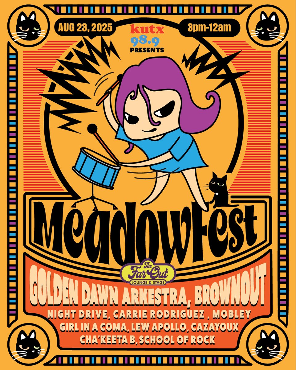 KUTX 98.9 (@kutx) on Twitter photo KUTX is proud to support MeadowFest 2025 Saturday, August 23 at <a href="/TheFarOutLounge/">The Far Out Lounge</a>, benefitting <a href="/SIMSfoundation/">SIMS Foundation</a> & OutYouth!
*Live music
* Local Vendors & Food
* VIP Lounge w/ AC indoor access, complimentary catering, private bar +
* + more
On sale now tickettailor.com/events/thefaro… KUTX is proud to support MeadowFest 2025 Saturday, August 23 at <a href="/TheFarOutLounge/">The Far Out Lounge</a>, benefitting <a href="/SIMSfoundation/">SIMS Foundation</a> & OutYouth!
*Live music
* Local Vendors & Food
* VIP Lounge w/ AC indoor access, complimentary catering, private bar +
* + more
On sale now tickettailor.com/events/thefaro…