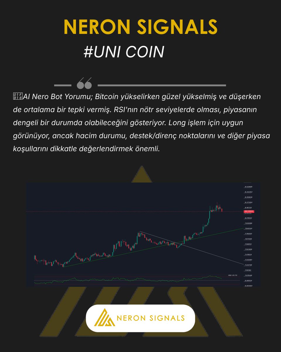 NeronSignals's tweet photo. #UNI Grafigi ve AI Nero Bot yorumu.
Tum hizmetlerimiz: https://t.co/0ylsAi71hM
#UNI #UNICHART #CHART #NeronSignals #crypto #Binance #AICrypto #kripto #analiz https://t.co/mtmhcEwdIn