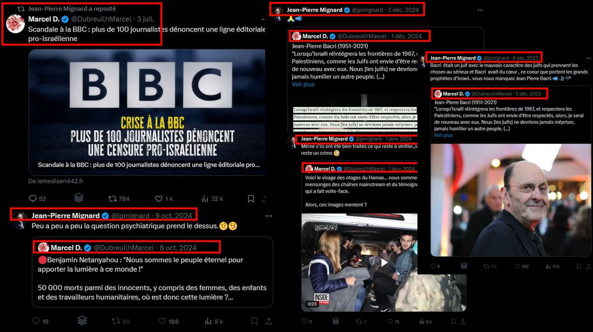 Halte à la Connerie (@halteconnerie) on Twitter photo <a href="/jpmignard/">Jean-Pierre Mignard</a> <a href="/YannBarte/">Yann Barte 🇺🇦🇹🇼 🎗️</a> Je me posais la question car <a href="/jpmignard/">Jean-Pierre Mignard</a> cite TRES REGULIEREMENT le compte Marcel D., un TRES proche collaborateur d'Alain Soral, l'antisémite n°1 de France.
5/18⬇️ <a href="/jpmignard/">Jean-Pierre Mignard</a> <a href="/YannBarte/">Yann Barte 🇺🇦🇹🇼 🎗️</a> Je me posais la question car <a href="/jpmignard/">Jean-Pierre Mignard</a> cite TRES REGULIEREMENT le compte Marcel D., un TRES proche collaborateur d'Alain Soral, l'antisémite n°1 de France.
5/18⬇️