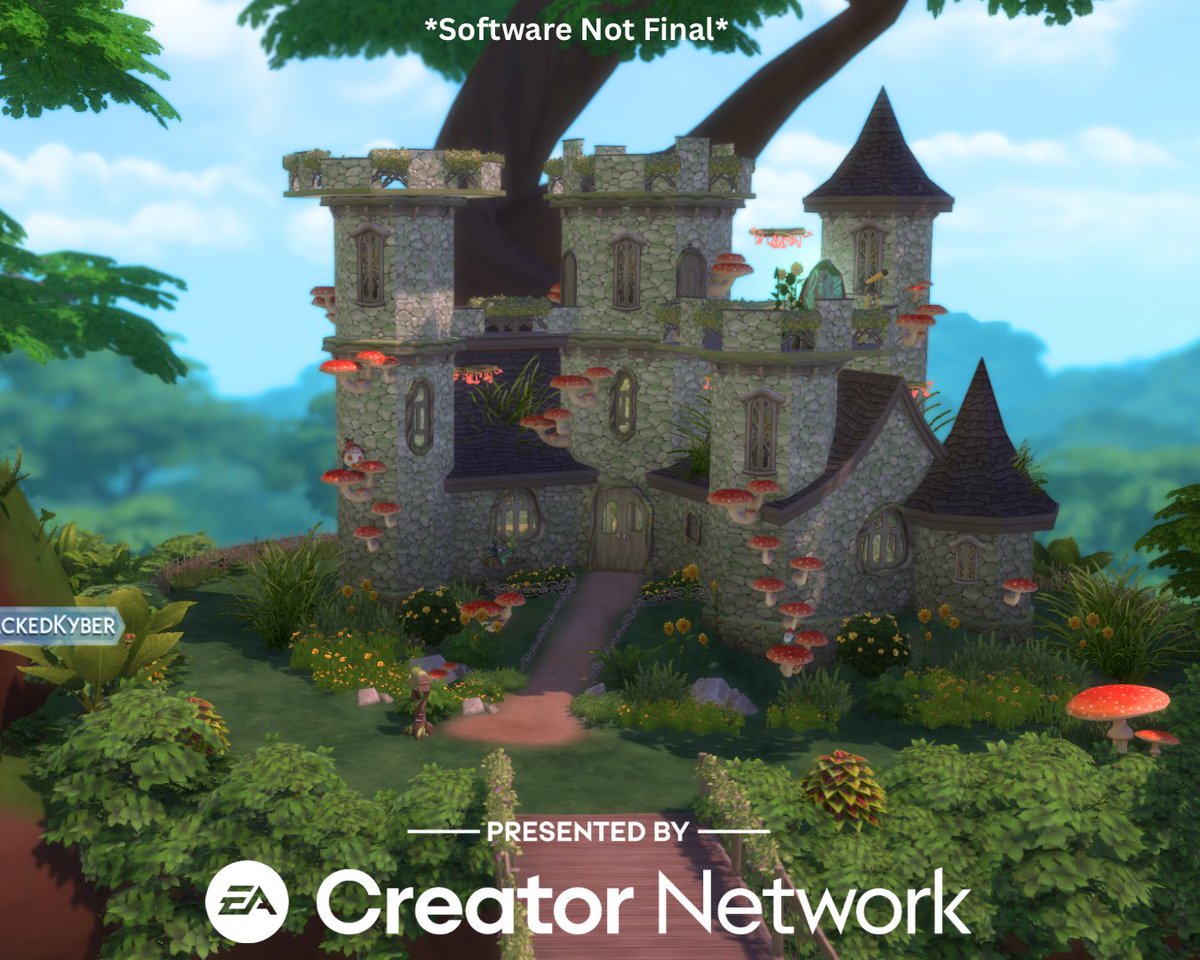 #EAPartner Gnome Castle w/ early access to #EnchantedbyNature 🧚✨🍄 #thesims4 ✨ youtu.be/Mxsckxp0uCI?si…