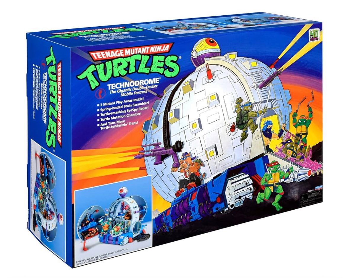 The original Teenage Mutant Ninja Turtles Technodrome in throw-back vintage original packaging is up on Amazon for a screaming good deal. More than 50% off!!
Grab it while you can!

amzn.to/4nG8yen