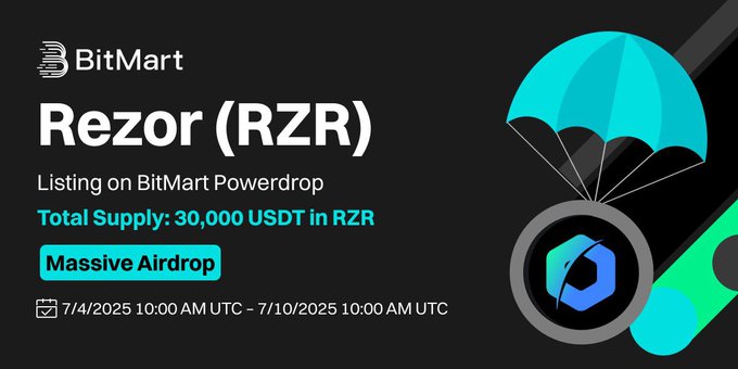 0xBTC0x's tweet image. 👉 Claim Your Spot Now @BitMartExchange  bitmart.com/invite/FkAnGv/… #RZR #RezorToken #BitMartPowerDrop #CryptoGiveaway #FreeCrypto #Web3Rewards #KYCandWin #CryptoLaunch #DeFiRewards #PowerDropEvent