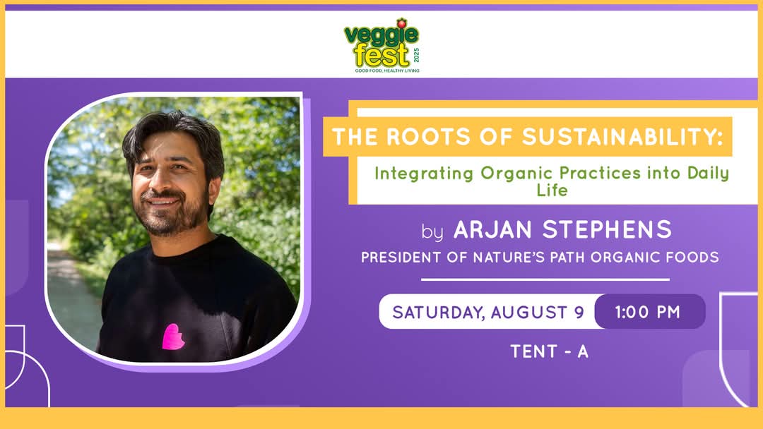 VeggieFest's tweet photo. #SPEAKER
Arjan Stephens, President of @NaturesPath Organic Foods, on bringing #organic principles and #environmental care into your life.
🗓 SAT AUG 9
🕐 1 : 00 PM
📍 Tent A
#VeggieFestChi2025 #VeggieFestChicago #VeggieFest #Chicago #NaturesPath #Sustainability #Ecology #LisleIL https://t.co/k5wpX2aVr5