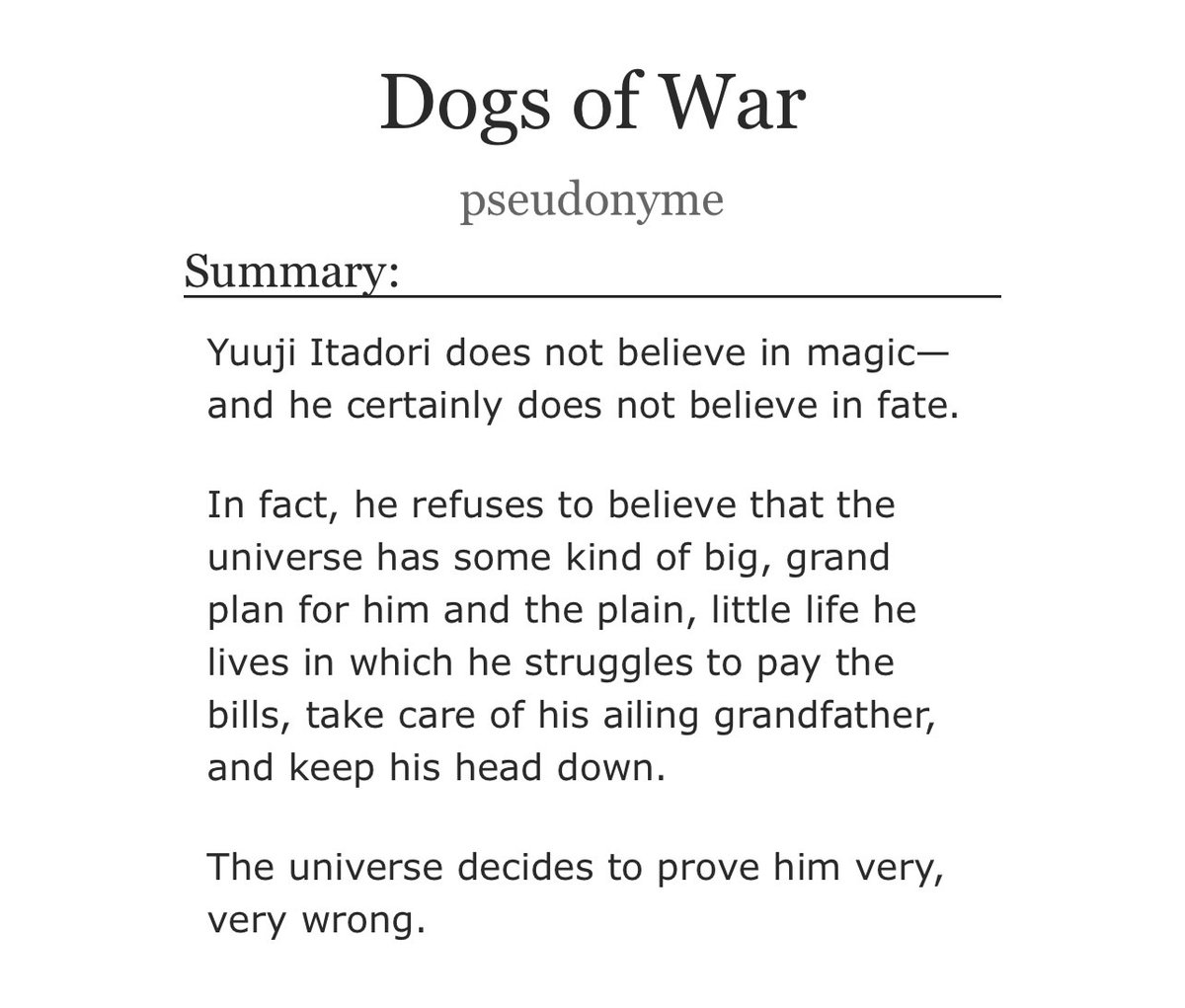 pseudonyme_ao3's tweet photo. WE ARE SO BACK!!!
Chapter 48 of Dogs of War is now LIVE!!!
🐅🌸❄️🧿

find it here 🔗https://t.co/BMqCoKbp8i https://t.co/Ds3MnVUfzh