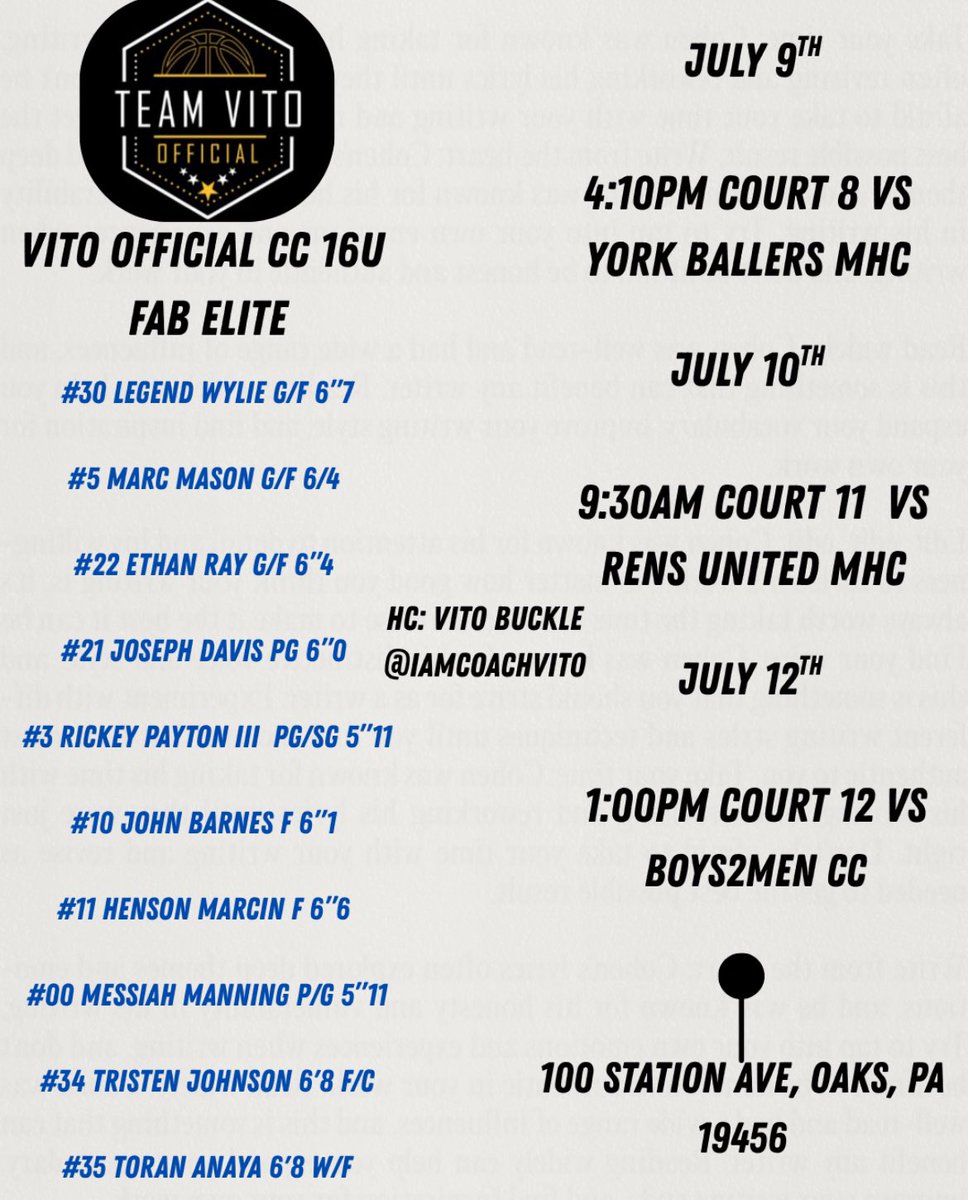 messiahhoops's tweet image. Messiah Manning 2028 Made Hoops Live Period schedule with VitoOfficial 16u