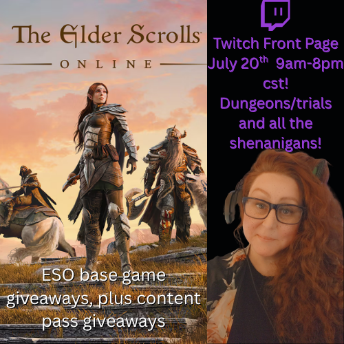 Tatsuya_INC (@inctatsuya) on Twitter photo Come hangout with me for my very first front page experience! Giveaways and all the laughs! Cant wait to hangout with you all!!! <a href="/Twitch/">Twitch</a>  #eso #frontpage #firsttime Come hangout with me for my very first front page experience! Giveaways and all the laughs! Cant wait to hangout with you all!!! <a href="/Twitch/">Twitch</a>  #eso #frontpage #firsttime