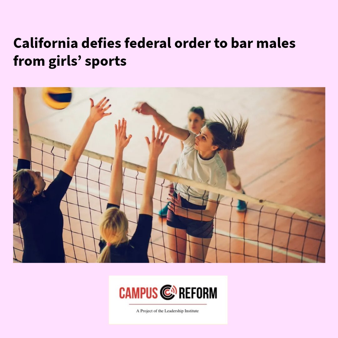 California defies federal order to bar males from girls’ sports

Link in bio or read the story at bit.ly/44EjFfc

#girlssports #california #campusreform