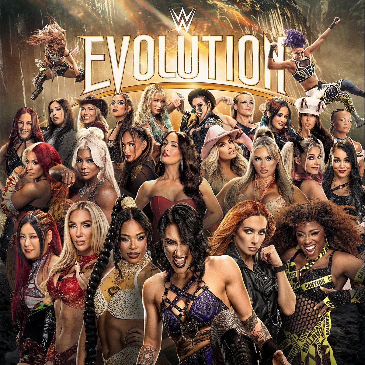 WWEMusic's tweet image. The glass ceiling is shattered. Feel the feminine fury with the official @WWE #WWEEvolution @AppleMusic playlist, featuring Official Theme Songs from Dorothy feat. Lanie Gardner & Slash, and Little Mix, plus past theme songs by women like Charli xcx, 100 gecs, Madonna, and more…