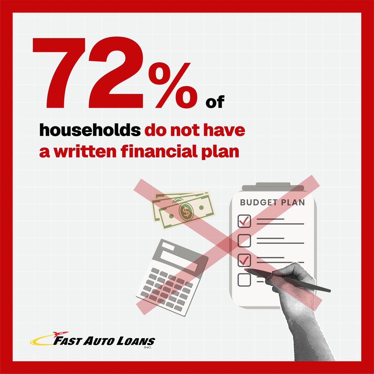 AZFastAutoLoans's tweet photo. Feeling financially stressed? 72% of households lack a plan, but it's fixable! 💡 Fast Auto Loans, Inc. of Arizona offers personalized support. 💸 Ready to take charge? 💪 Visit: https://t.co/pnUS9ne9kn  

#FinancialPlanning #BudgetTips #PersonalFinance #FastLoan #FastAutoLoansAZ https://t.co/vOxv95NtXu