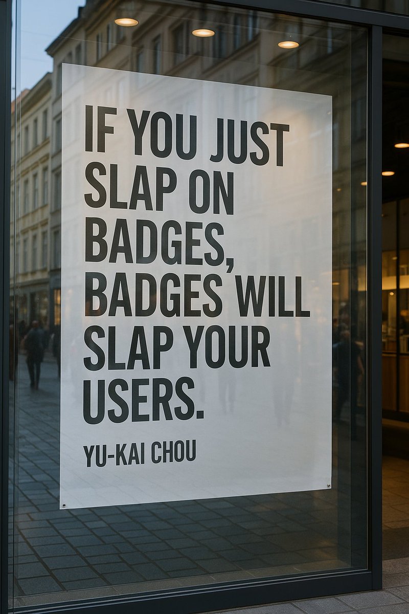 ✋ If you simply slap on Badges, Badges will smack your Users

I’ve frequently spoken about how points and badges can derail effective gamification design as the so-called “gamification experts” dump them onto everything they see.

However, they are powerful tools and have their