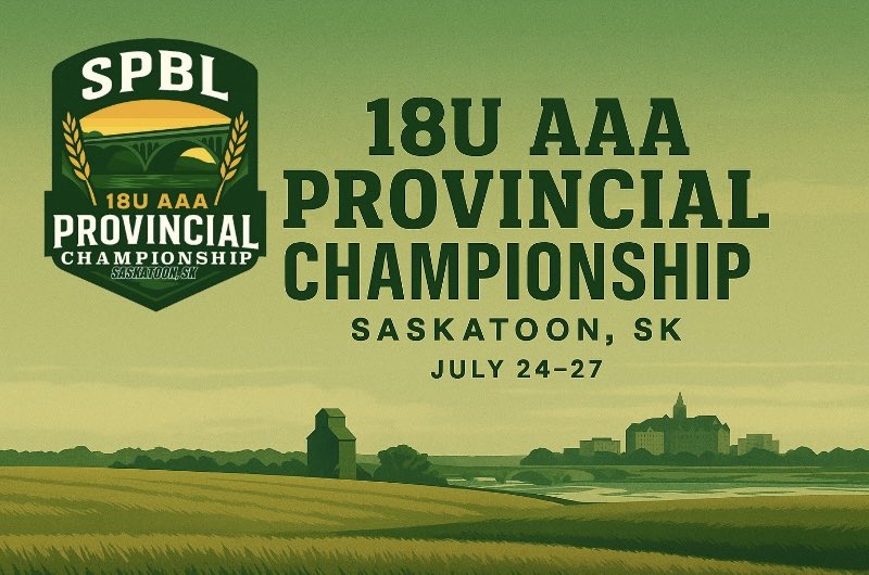 thespbl's tweet photo. The SPBL is proud to announce that the 2025 18U AAA Provincial Championship will be hosted in Saskatoon, SK by @saskatoondbacks & @StoonCubs18uAAA This years tournament will feature a brand new 10 team format with the Tournament running from July 24-27. #SPBL https://t.co/O01HlH1SIM