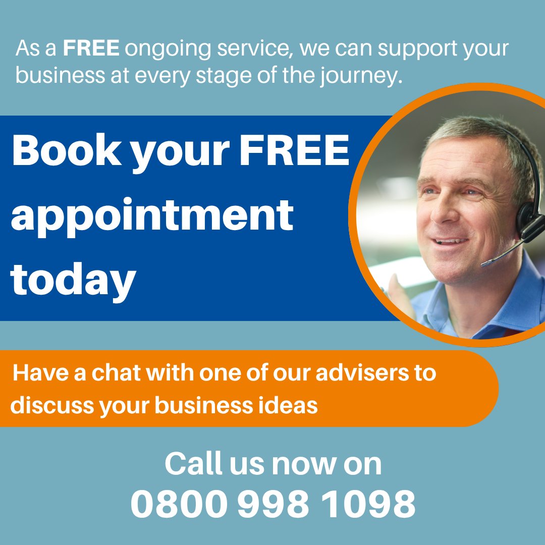 Did you know our Business Support Service offers FREE appointments to discuss your businesses goals? 
 
Book your FREE appointment today! 👇 
☎️ Contact us NOW on 0800 998 1098 
📲 Drop us a direct message! 
🗨️ Live chat us!
 
#BusinessSupport #FreeSupport #FreeAppointments