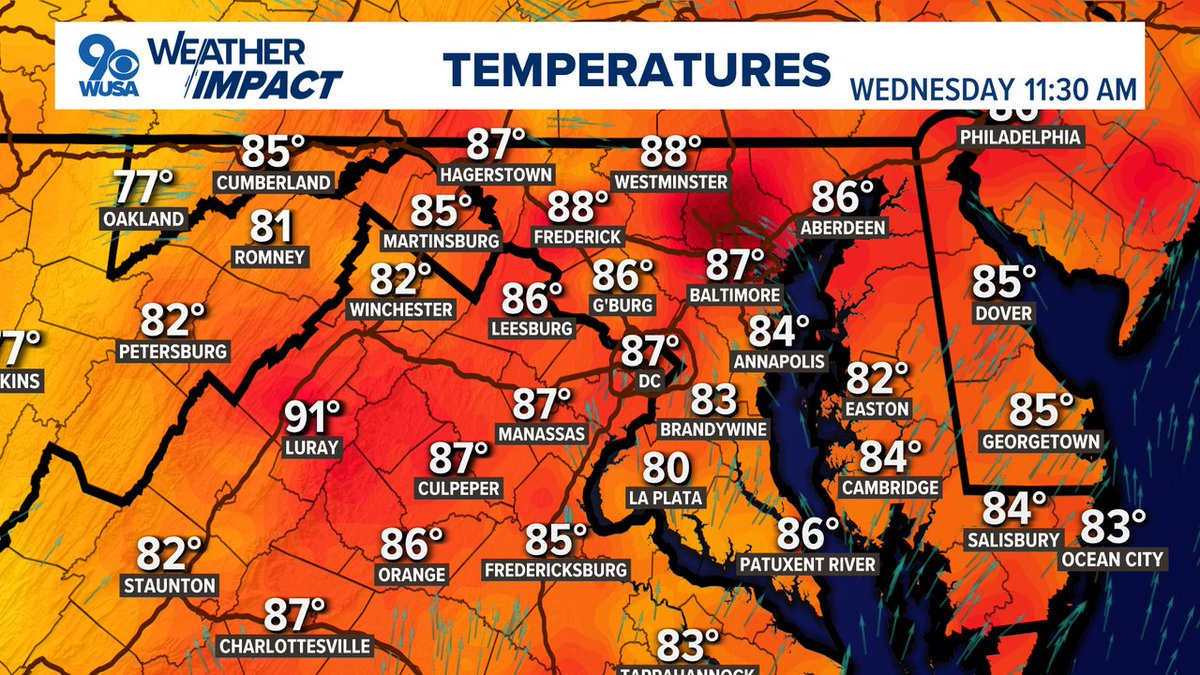 12 PM | A look at your temps heading into the afternoon!