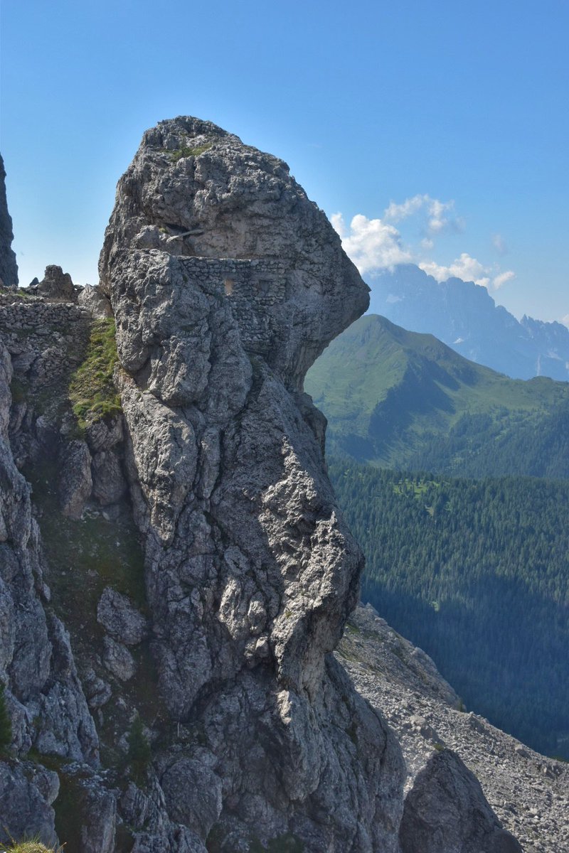 Spot the #WW1 observation post on the Sass de Stria (Italian Dolomites)