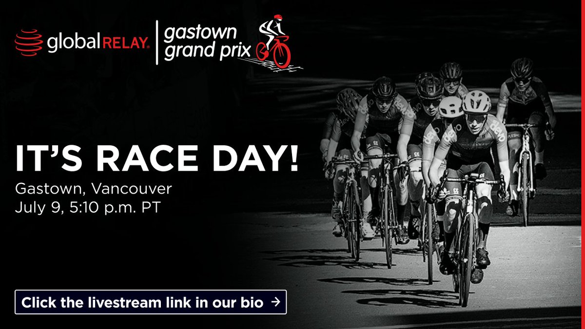 Race day has arrived in Gastown! 🥳🥳🥳

Join us in the historic Gastown neighborhood to watch pro cyclists from across North America compete to become the next #GastownGrandPrix champion. 🏆

📌Gastown, Vancouver
📅July 9
⏰ 5:10 p.m. PT
📺 Livestream link in our bio