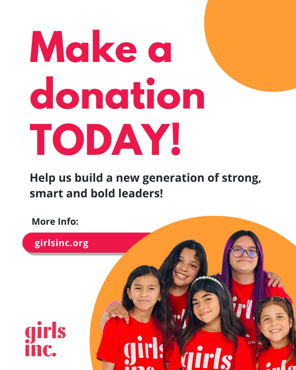 Our Girls Inc. programming has benefited thousands of girls, inspiring them to be #strongsmartbold. With your support, we can reach even more girls and inspire them to contribute to their community in meaningful ways. Consider donating today at girlsinc.org!