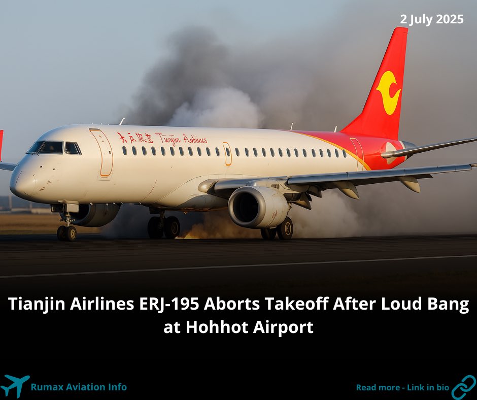 RumaxAviation's tweet image. Read more: facebook.com/photo?fbid=613…

#Aviation #PlaneIncident #TianjinAirlines #ERJ195 #EmergencyLanding #RejectedTakeoff #AirportIncident #HohhotAirport #ChinaAviation #AvGeek #AirlineNews #RunwayIncident #AircraftEmergency #FlightGS7833 #EmbraerJet #BreakingAviation
