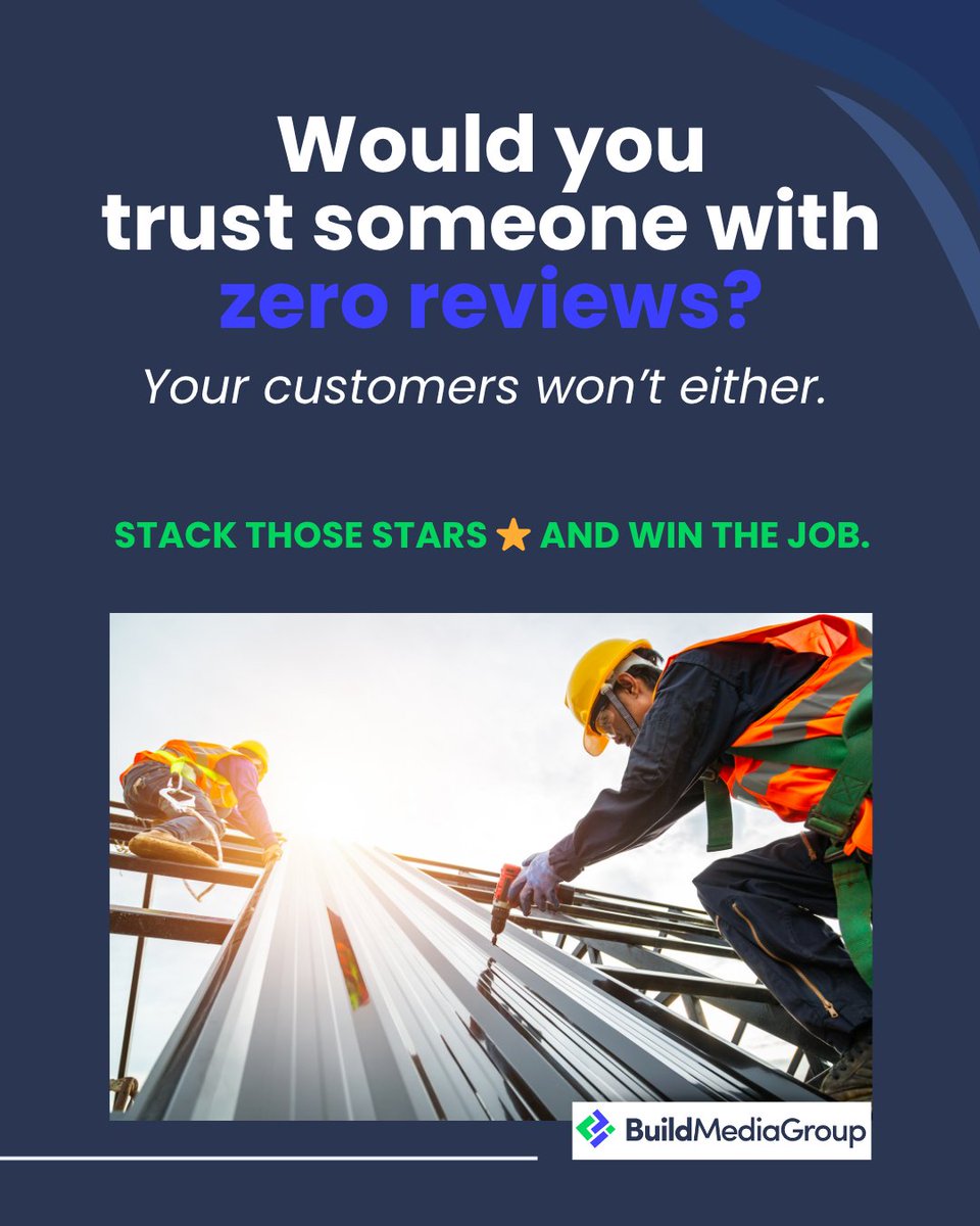 BuildMediaGrp's tweet photo. For local service businesses, reviews aren’t fluff—they’re fuel.
We help contractors get consistent, real, and high-quality reviews.

Let’s make sure your future customers like what they see. 
📞Call us! +1 855-974-2141

#LocalSEO #CustomerReviews #HomeServiceMarketing #BMG https://t.co/p19ugEGK9U