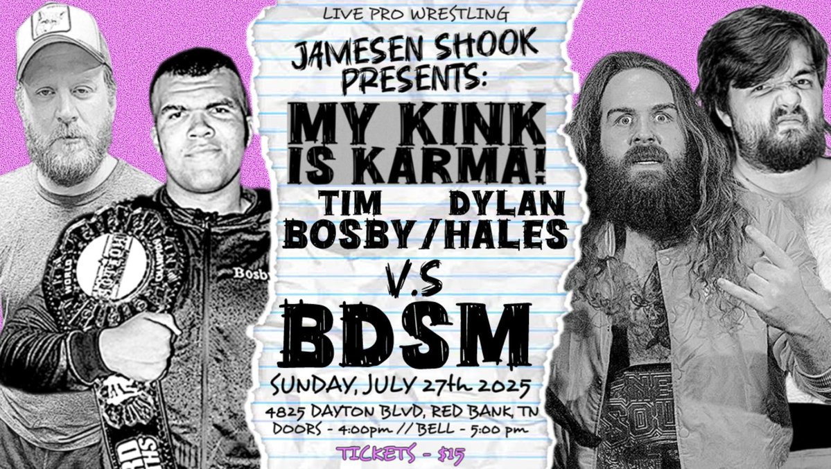 Timothy Bosby (@tim_bosby) on Twitter photo We got a lot of work to do this month. <a href="/DylanWaco/">Dylan Hales</a>
<a href="/NewSouth_PW/">New South Pro Wrestling</a>
<a href="/SCITournament/">SCI Tickets are on sale now</a>
<a href="/WrestleACTION1/">ACTION Wrestling</a>
<a href="/jshook_75/">World Champion Jamesen Shook</a> We got a lot of work to do this month. <a href="/DylanWaco/">Dylan Hales</a>
<a href="/NewSouth_PW/">New South Pro Wrestling</a>
<a href="/SCITournament/">SCI Tickets are on sale now</a>
<a href="/WrestleACTION1/">ACTION Wrestling</a>
<a href="/jshook_75/">World Champion Jamesen Shook</a>