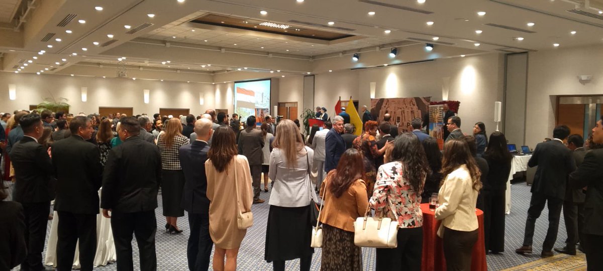 HiltonQuito's tweet photo. 🇪🇬 Fue un honor recibir a la Embajada de la República Árabe de Egipto en Ecuador con motivo de su Día Nacional. 
Un evento que reforzó nuestros lazos culturales y diplomáticos. Gracias por elegirnos. 

#Hilton #HiltonQuito #EmbajadaDeEgipto #Diplomacia #Quito https://t.co/ZrcYDpK7GK