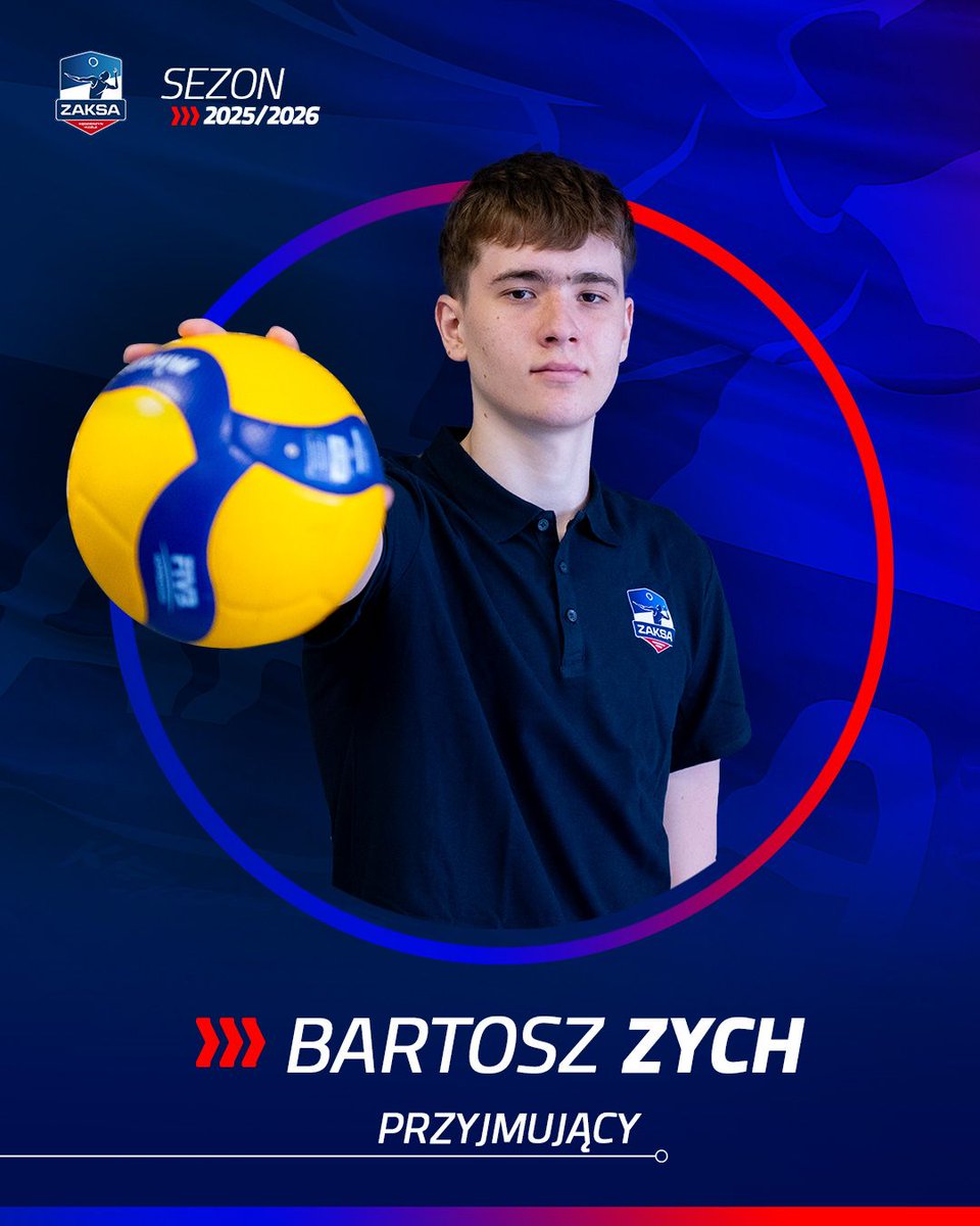 📣 Przywitajcie ciepło nowego przyjmującego w szeregach #ZAKSAfamily 🟦⬜🟥  

Z radością informujemy, że do naszej drużyny dołącza Bartosz Zych - młody, utalentowany zawodnik, który w tym roku znalazł się w szerokiej kadrze reprezentacji Polski U-21‼️

🔗 zaksa.pl/bartosz-zych-n…