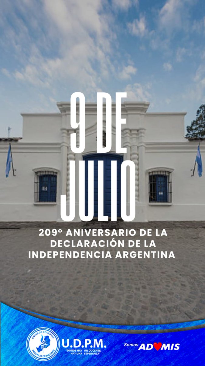 🇦🇷 9 de Julio. Día de la Independencia

Como docentes, educar es nuestro modo de honrar la historia: formar personas libres, críticas y comprometidas con un futuro más justo.

#9DeJulio 
#DíaDeLaIndependencia #EducarEsLiberar