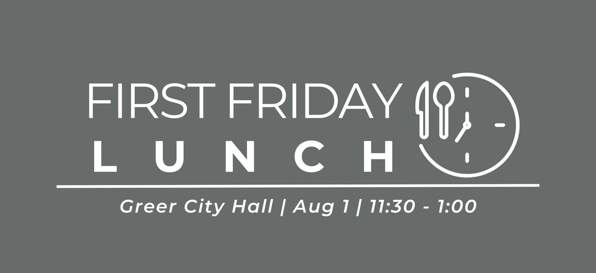 Join us for First Friday Lunch to hear from GSP President and CEO Dave Edwards!

Learn how GSP has achieved record-breaking growth! Don’t miss out on this inside look at North America’s best airport as voted in by customers like you. 

web.greerchamber.com/events/FirstFr…