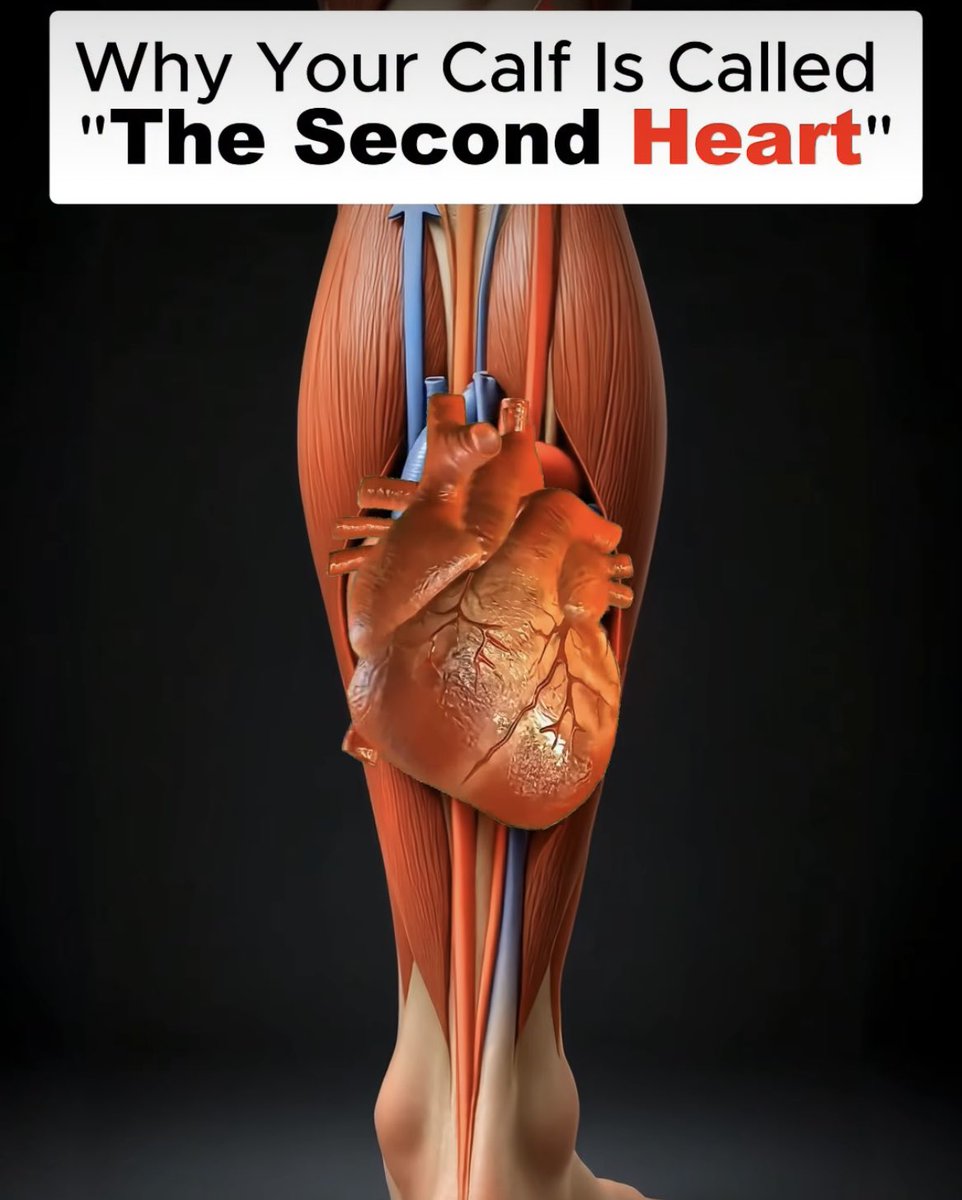 Wegiveyouhealt1's tweet image. You&apos;ve heard in my previous tweets that the heart is your circulation engine...
But what if we told you your calf muscles especially the gastrocnemius and soleus are just as important?
They&apos;re often called the second heart muscle, and here&apos;s why
Every time you walk, fidget,…