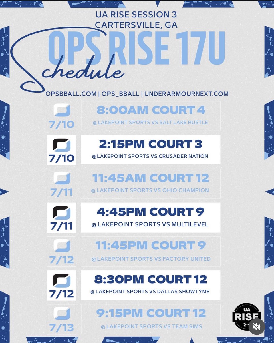 My schedule for this weekend in Atlanta,GA