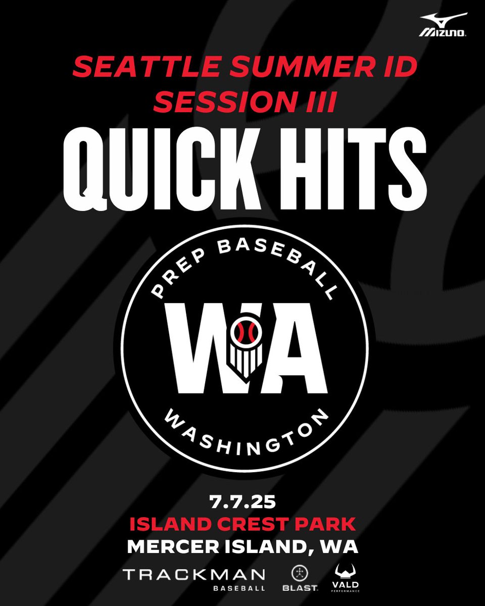 PrepBaseballWA's tweet photo. ��𝐄𝐀𝐓𝐓𝐋𝐄 𝐒𝐔𝐌𝐌𝐄𝐑 𝐈𝐃 - 𝐒𝐄𝐒𝐒𝐈𝐎𝐍 𝐈𝐈𝐈

𝗤𝗨𝗜𝗖𝗞 𝗛𝗜𝗧𝗦

Scouting notes on top prospects from our event at Island Crest Park this week⤵️

🔗 https://t.co/5Ze9ufDCQ6 https://t.co/dpibGeEwdP