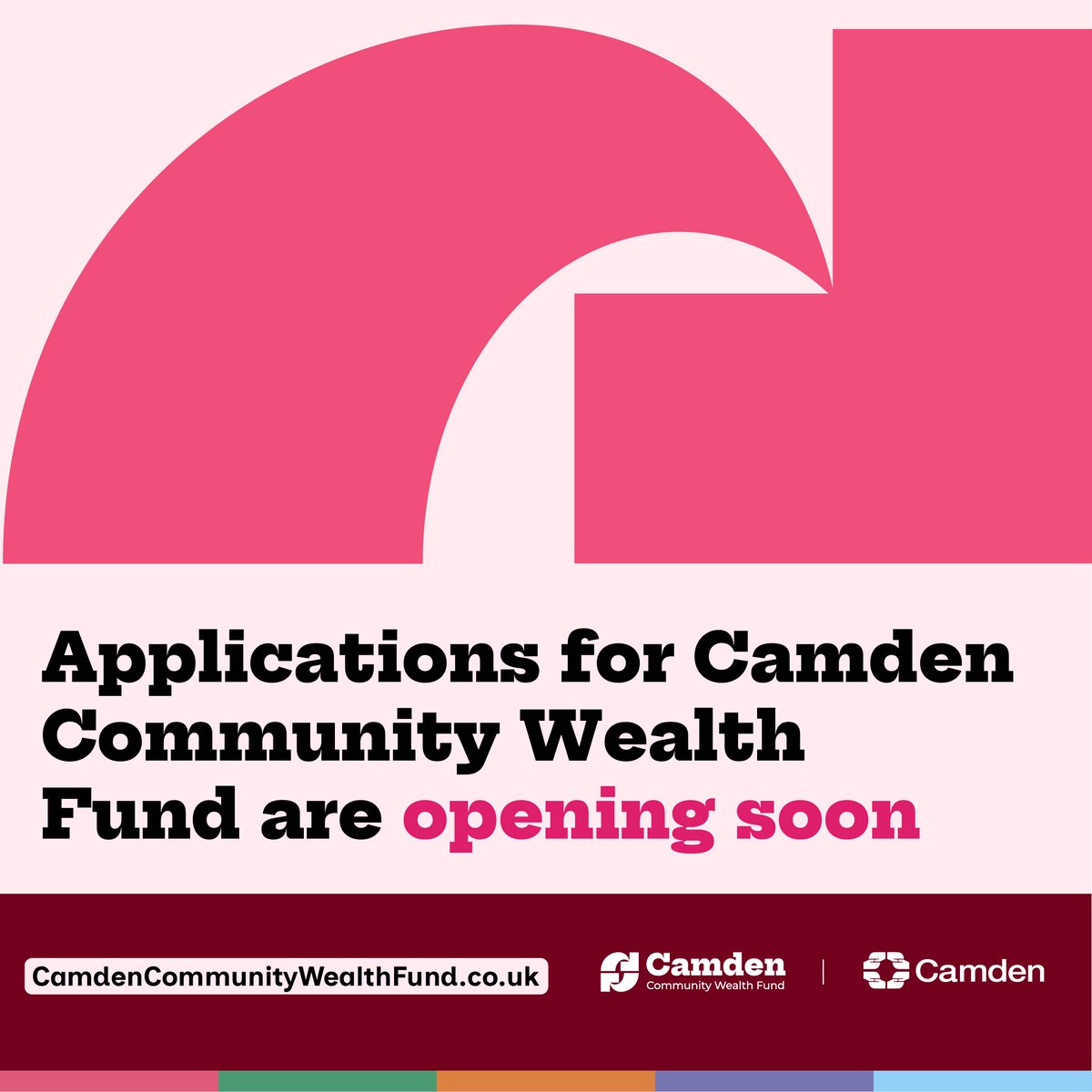 🚨Coming soon! 🚨

If you're a business owner empowering young people in Camden, you can apply for investment from Camden Community Wealth Fund's Youth Fund from 31 July 🥳

👉Find out more at camdencommunitywealthfund.co.uk

✅Sign up for emails at camden.gov.uk/CCWFupdates