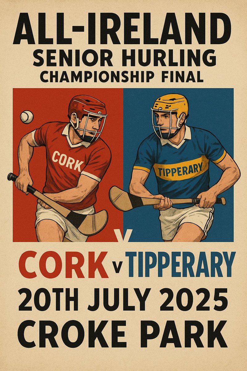 HurlingHistory's tweet image. It’s going to be some build up for the next 11 days, ever since that inaugural meeting at Cahermee near Buttevant in the first ever match to be played in the @MunsterGAA Senior Hurling Championship on 22nd of May 1888 it’s been leading to this #corkhurlinghistory 🟥⬜️🟦🟨