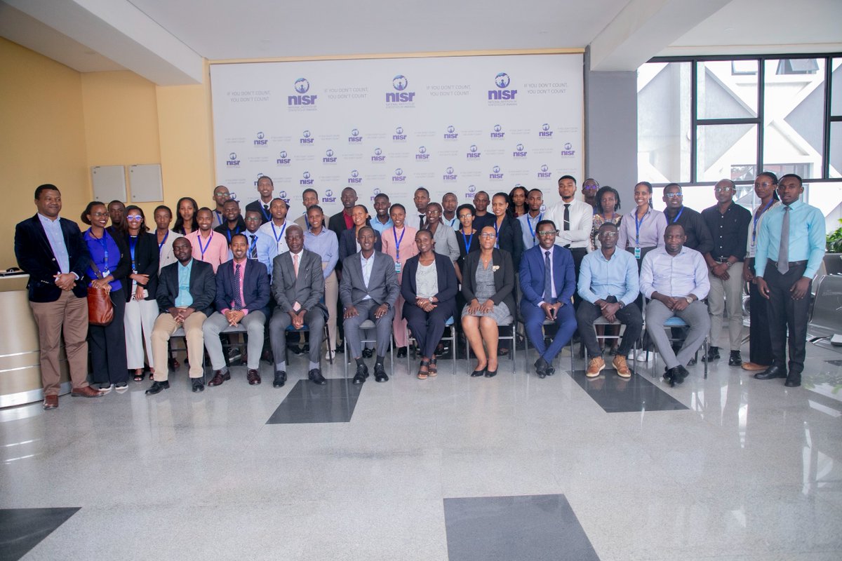 statisticsRW's tweet image. Today at NISR, Professional interns nearing the end of their one-year internship pitched innovative ideas to the Director General and senior management.
The session was an opportunity to showcase what they have learned and the innovative projects they are working on, with a…