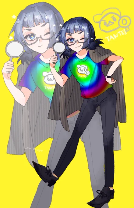 一般的に探偵のポーズはこう!!みたいなのは描いてないがこれは実に探偵っぽいと思う。 だがギャップ萌えを狙っているのでしっかり『探偵』でポーズ出なくてもいい また、ボリュームが出るなと思ってつけてる布もめちゃくちゃ邪魔かもしれん なんか違うの持たせようかな