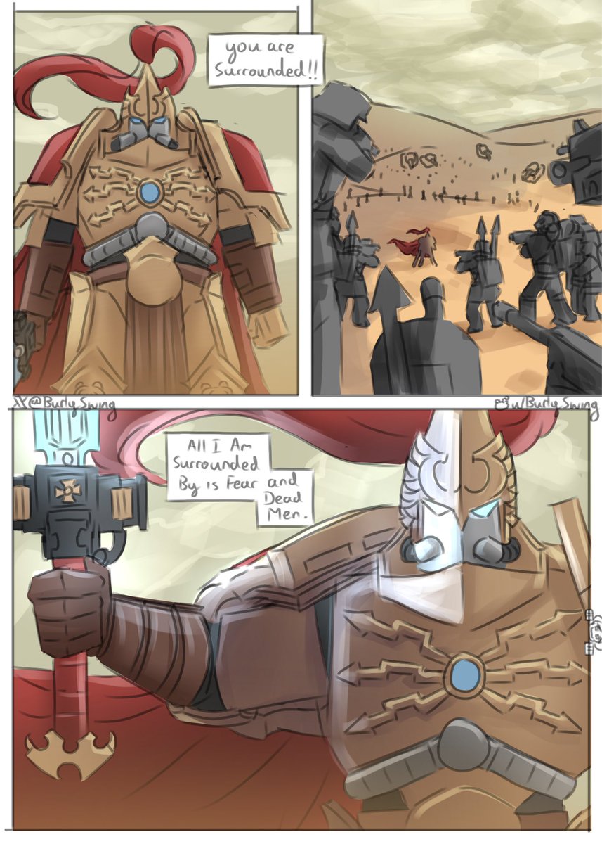 Custodians in literally any battle
#warhammer40000 #WarhammerArt #WarhammerCommunity